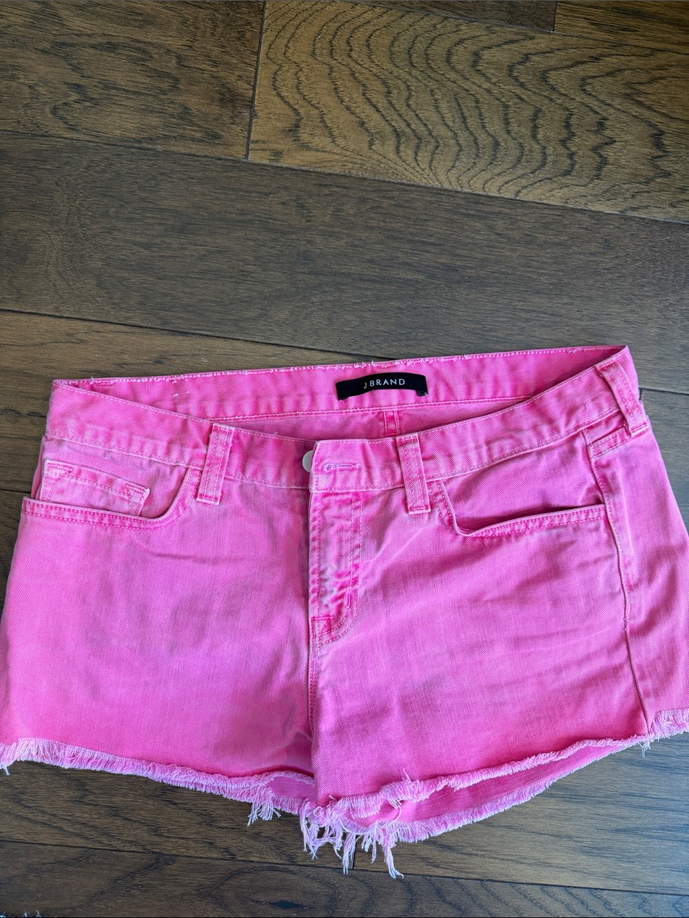 J Brand Hot Pink Denim Cutoff Shorts